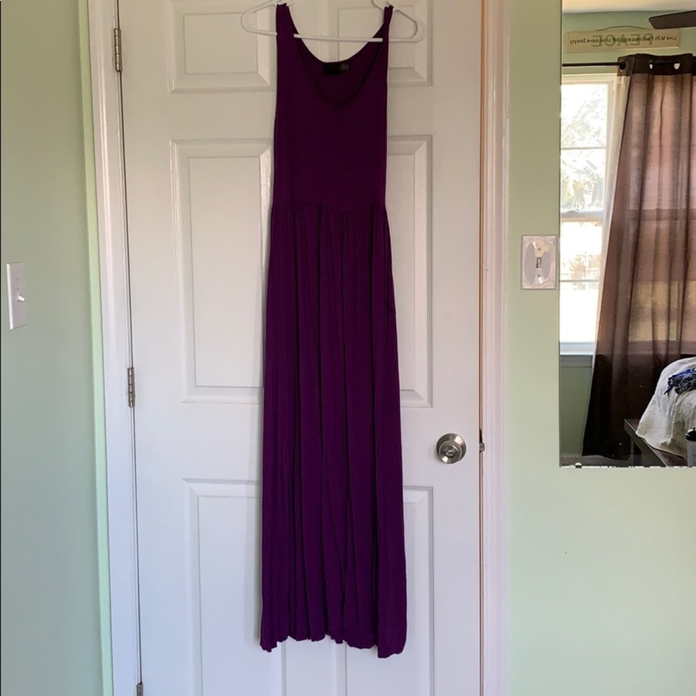 Purple maxi dress